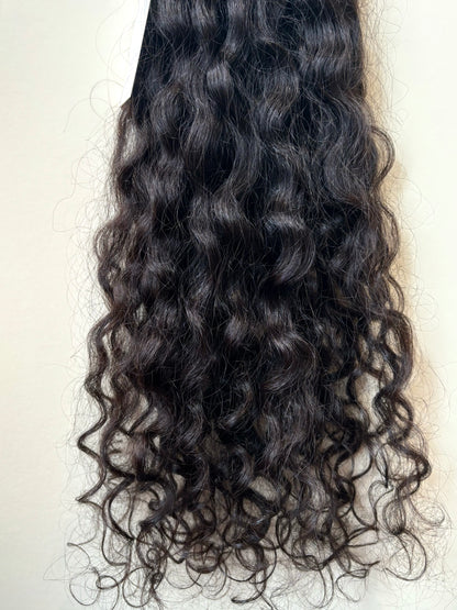 Raw Indian curly tape ins